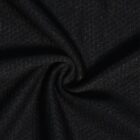 Black textured fabric with a spiral fold in the center.