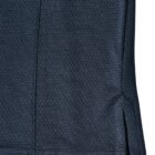 Close-up of a dark textured fabric with a small side slit.