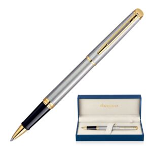 Brushed Stainless GT - Rollerball Waterman Hemisphere Metal Pens