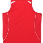 Red athletic tank top with white accents on the back.