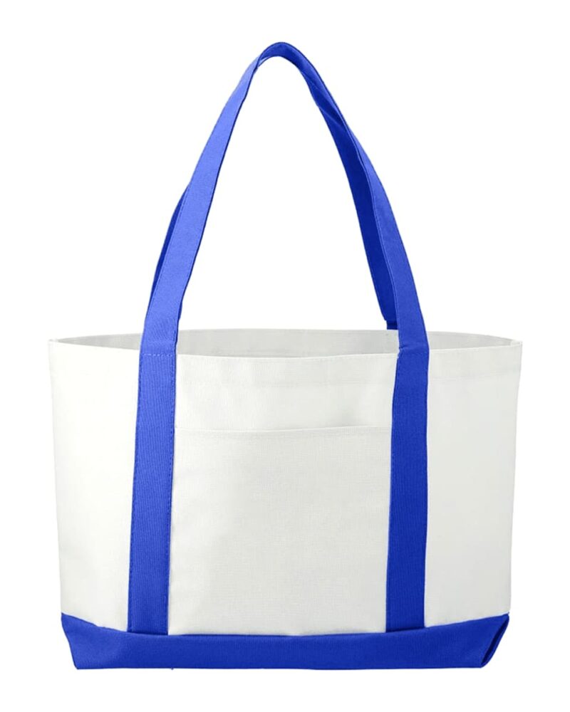 White-w-royal-blue-trim