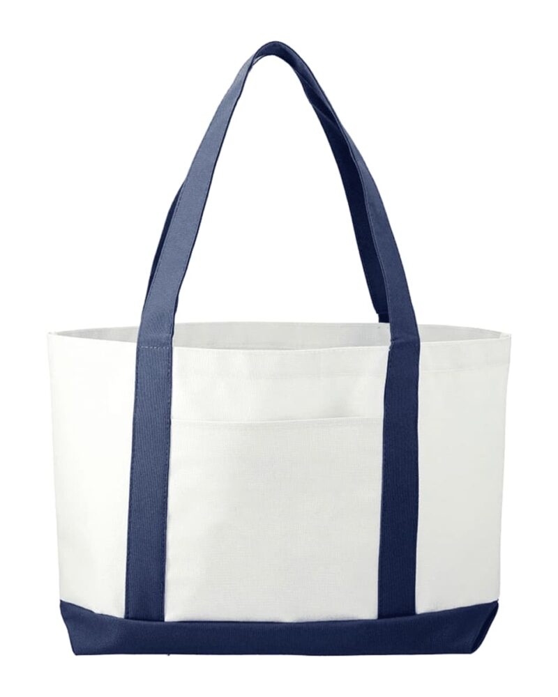 White-w-navy-blue-trim