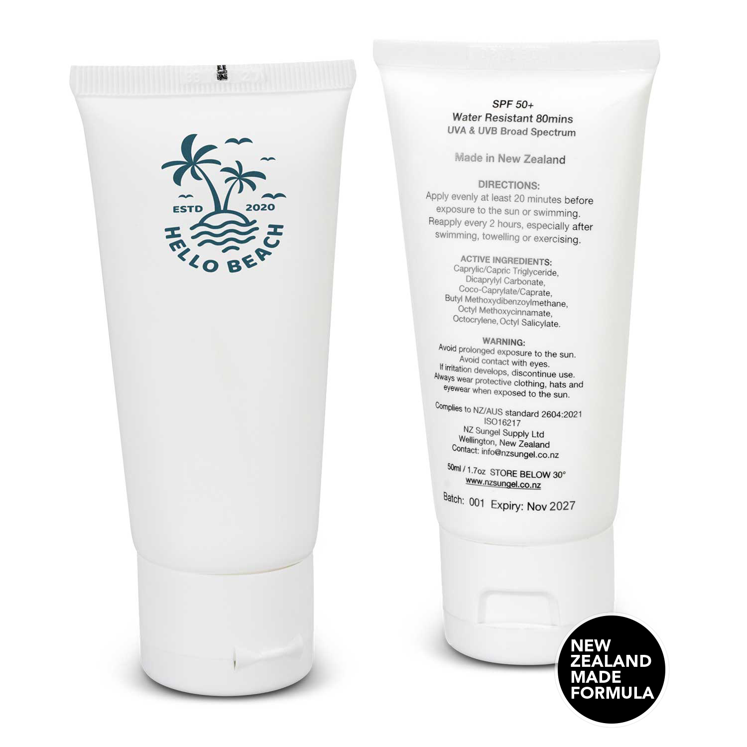 beach sunscreen