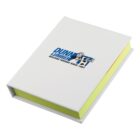 White box with Dunn Lumber logo and yellow interior.