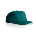 A teal baseball cap on a white background.