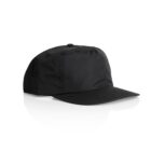 A plain black baseball cap on a white background.