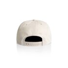 Beige baseball cap shown from the back with an adjustable strap and ventilation holes.