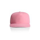 A plain pink baseball cap displayed on a white background.