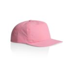 A plain pink baseball cap on a white background.