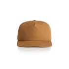 Brown baseball cap with a curved brim, shown from the front on a white background.