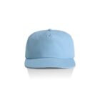 Light blue baseball cap on a white background, shown from the front.