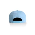 Light blue baseball cap shown from the back with adjustable snap closure on white background.