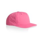 A plain pink baseball cap on a white background.