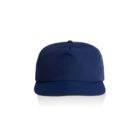 A plain dark blue baseball cap on a white background.