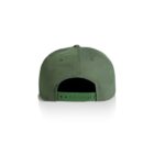 Green baseball cap shown from the back with an adjustable strap and a white background.