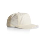 Beige baseball cap on a white background with a slight shadow.