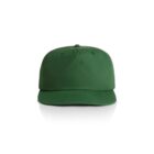 Green baseball cap displayed on a white background, photographed from the front.