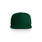 A plain dark green baseball cap on a white background.
