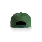 Green baseball cap shown from the back with an adjustable snap closure.