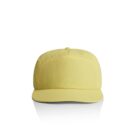 Yellow baseball cap displayed on a white background, viewed from the front.