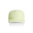 Light yellow baseball cap facing forward on a white background with a slight shadow below.