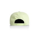 Light green baseball cap shown from the back with adjustable strap and reflection below.
