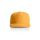 A plain yellow baseball cap on a white background.