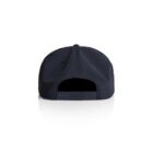 Navy blue baseball cap shown from the back with an adjustable strap.