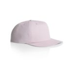 Light pink baseball cap with a curved brim on a white background.