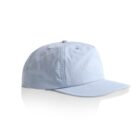 Light blue baseball cap on a white background with a slight reflection underneath.