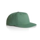 Green baseball cap with a flat brim, shown on a white background.