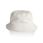 Plain white bucket hat on a white background.