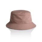 Light brown bucket hat with a wide brim on a white background.