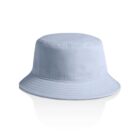 Light blue bucket hat on a white background.