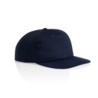 Navy blue baseball cap on a white background.