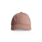 Light brown baseball cap, front view, on a white background.