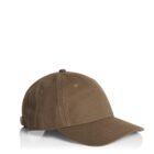 Brown baseball cap with visible stitching, displayed on a white background.