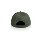 Green baseball cap shown from the back with an adjustable snap closure.