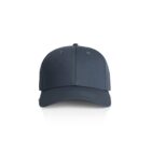 A plain dark blue baseball cap shown from the front on a white background.