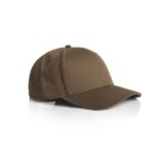 Brown baseball cap on a white background with slight shadow underneath.