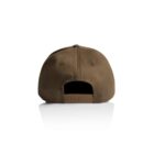 Brown snapback cap shown from the back on a white background.