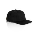A plain black baseball cap on a white background.