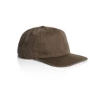 Brown baseball cap with a curved brim on a white background.