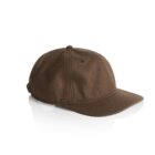 Brown baseball cap with a curved brim on a white background.