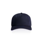 Plain black baseball cap on a white background, front view.