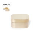 Wooden rectangular container with lid, small version shown in top left corner.