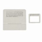 Minimalist perpetual calendar with numbers and a small movable frame for highlighting dates.