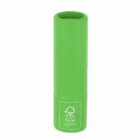 A green cylindrical container made of recycled material with an FSC logo on it.