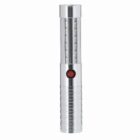 Silver handheld UV sterilizer wand with an on/off button and LED lights.