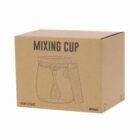 Brown box labeled Mixing Cup with a line drawing of a cup and whisk on the front.